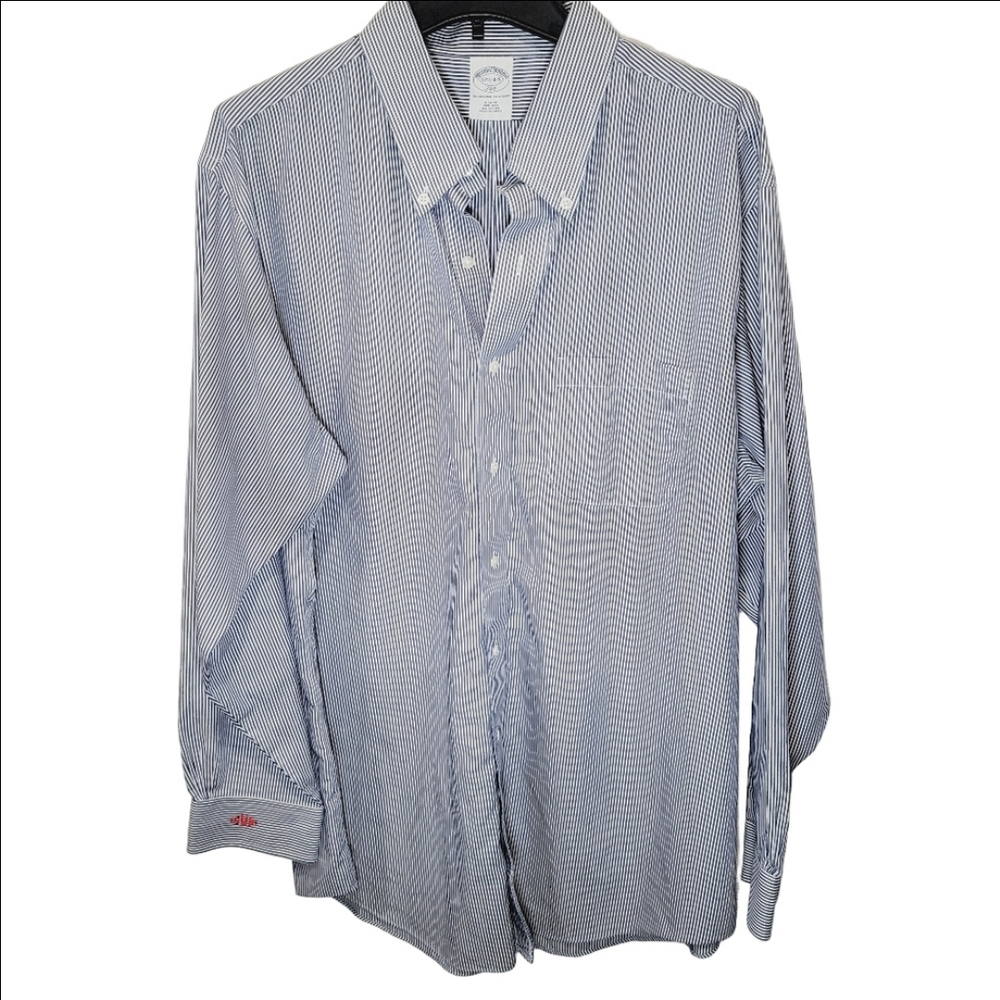 Brooks Brothers Cotton Stripe Casual Button Down Long Sleeve